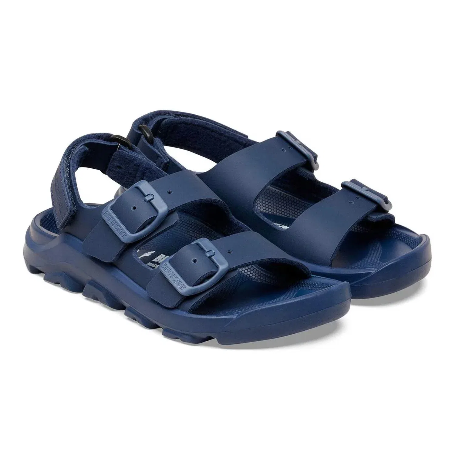 Детские сандалии для мальчиков с анатомической стелькой Mogami Birkenstock, темно-синий — фото 4