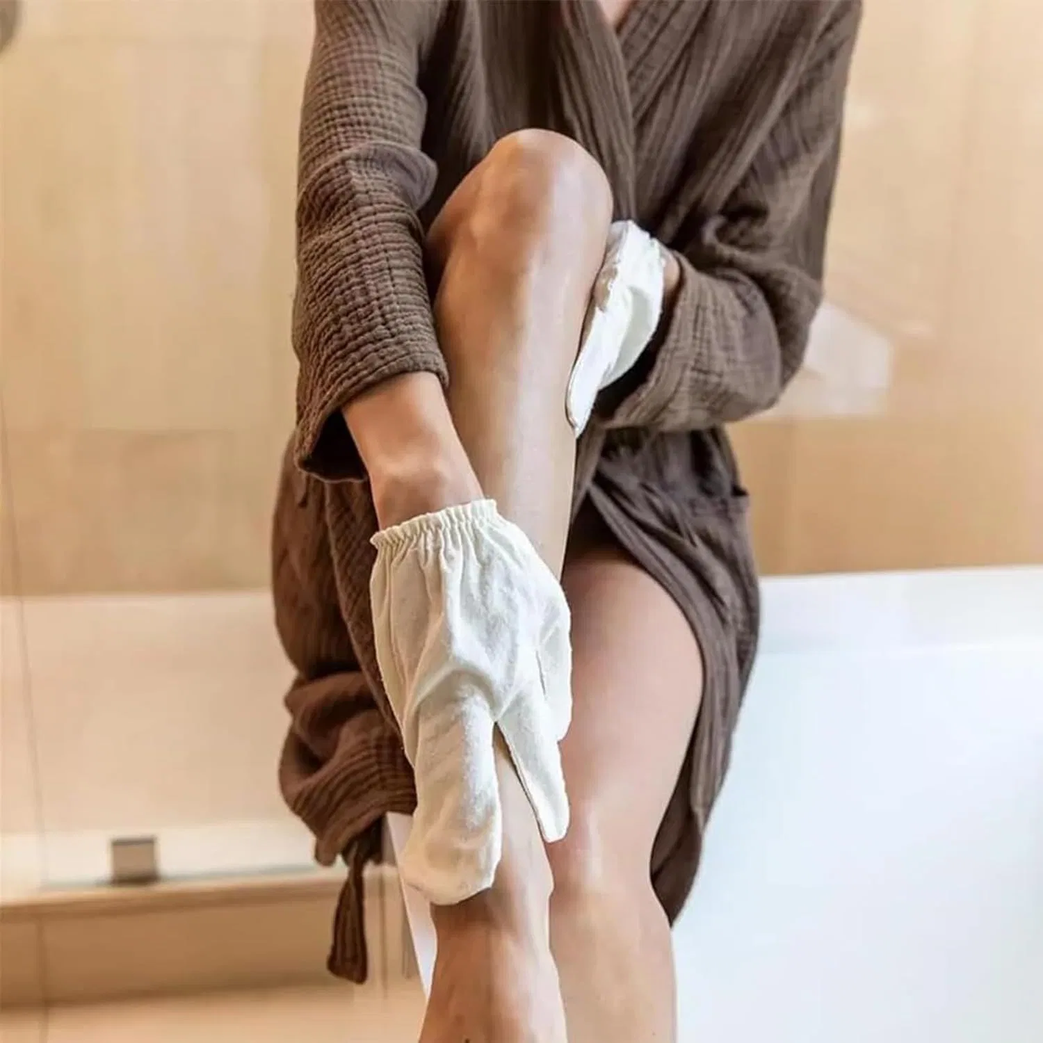 Эксфолирующие перчатки для душа Silk, Hogvinnatil, 1 пара, 59 г — фото 2