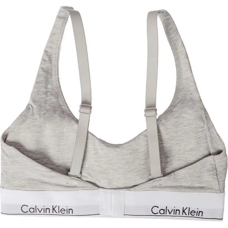 Женский бюстгальтер с логотипом Calvin Klein, Gray — фото 2