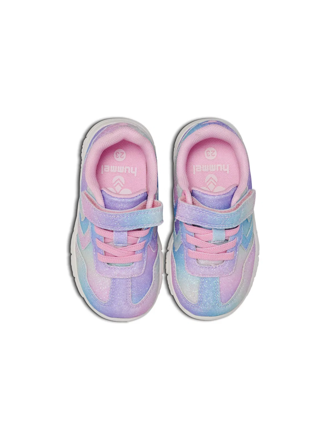 Детские кроссовки с эластичными шнурками Crosslite Glitter Hummel, Bunt Violett — фото 3