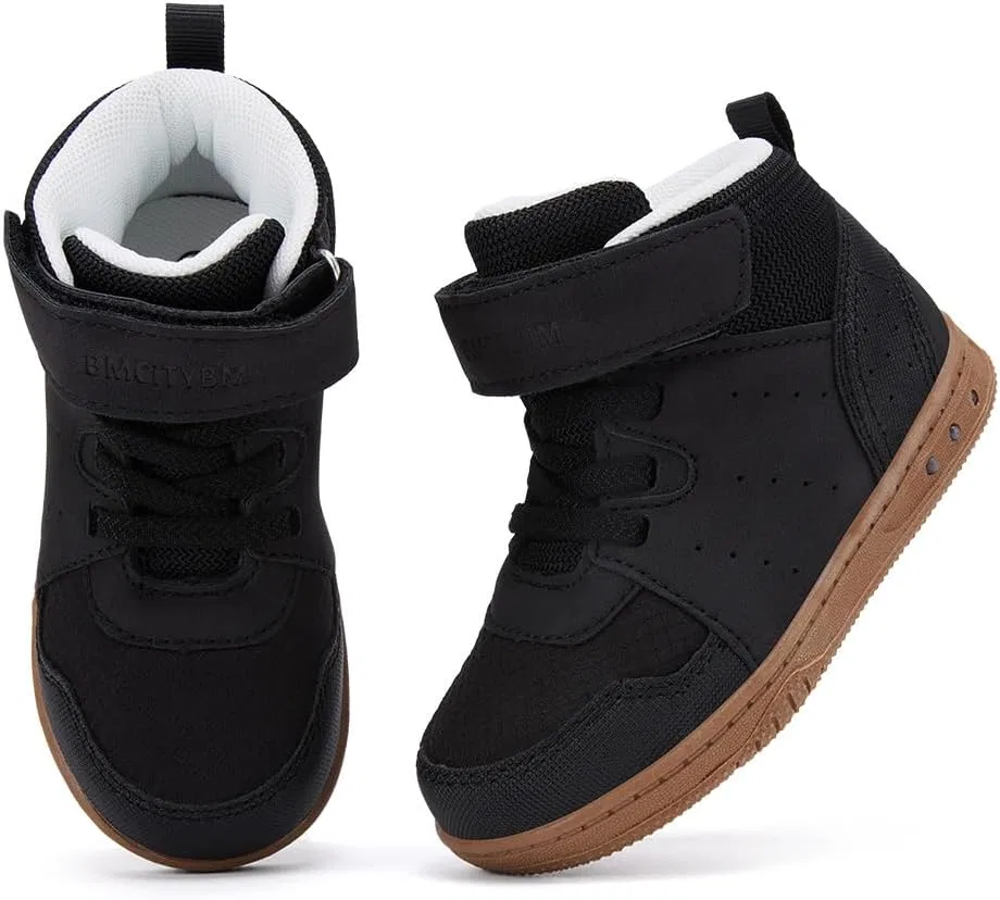 Детские зимние ботинки для мальчиков и девочек BMCiTYBM, Solid Black — фото 3
