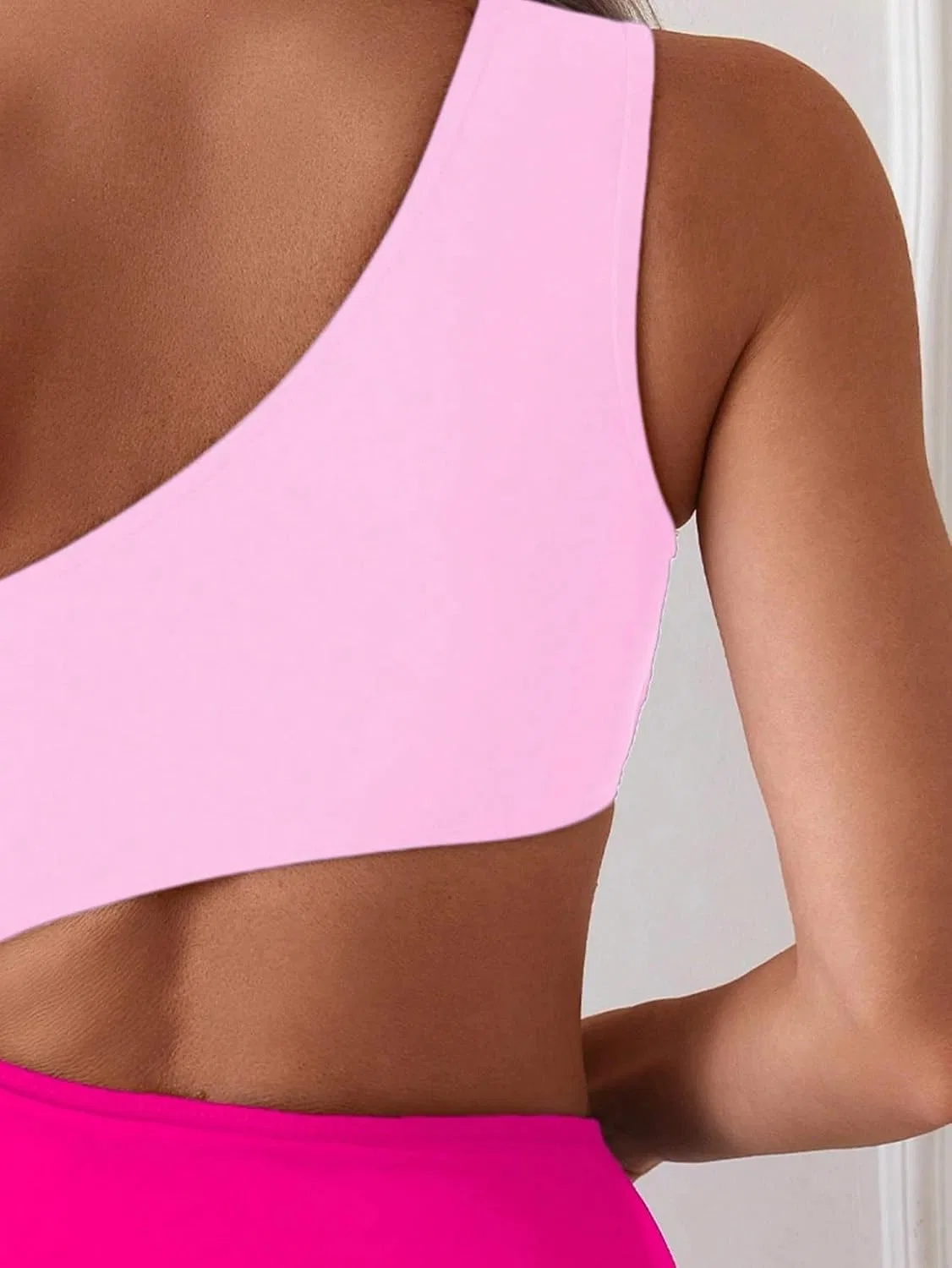 Женский монокини с вырезами Cutout, Hot Pink — фото 4