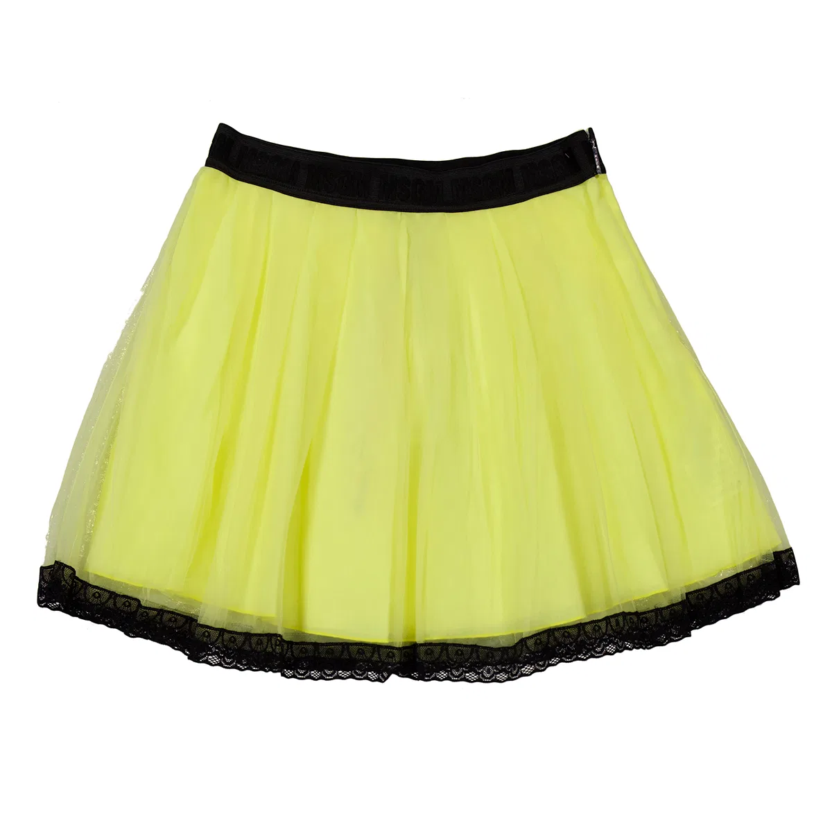 Юбка из тюля с воланами MSGM Girls Ruffle Hem Tulle Skirt, Green