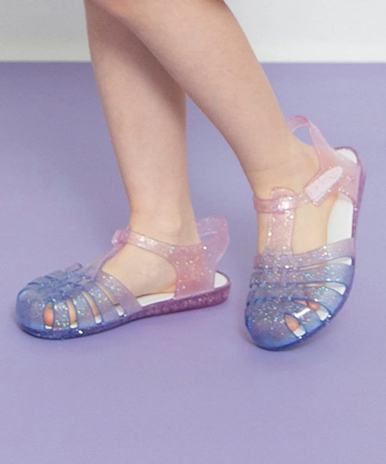 Детские сандалии с блестками Clear Sandal branshes, Purple