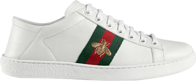 

Кроссовки Gucci Wmns Ace Embroidered Bee, белый