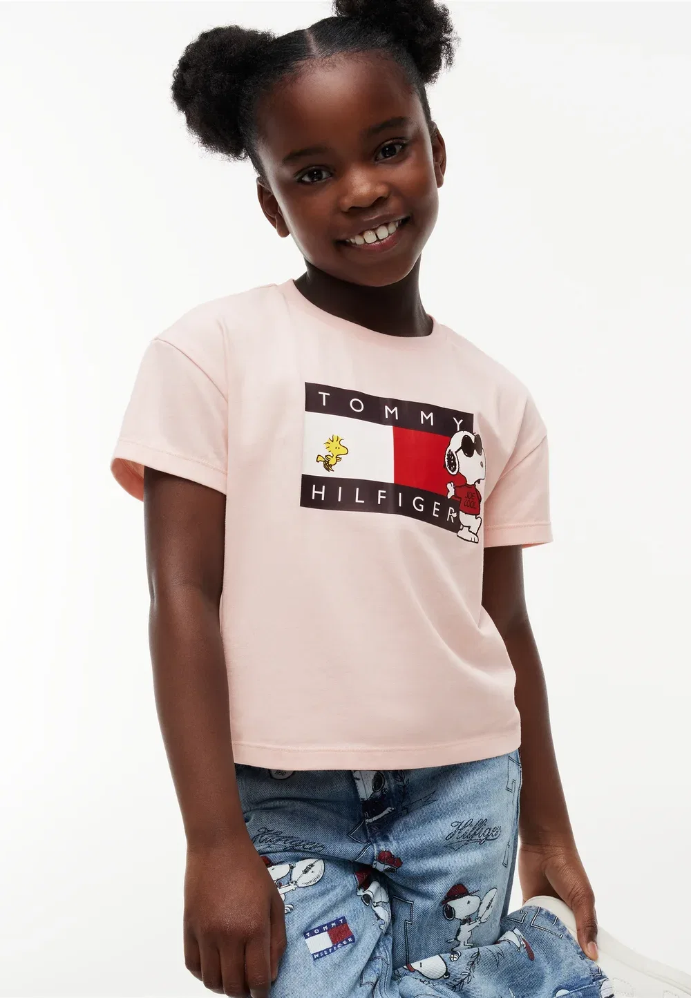 Футболка с принтом флага Peanuts - футболка с принтом Tommy Hilfiger, Whimsy Pink — фото 4