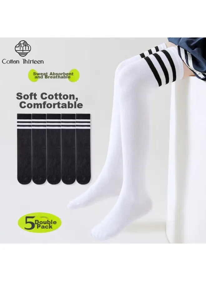 Носки детские высокие 5 пар Cotton Thirteen