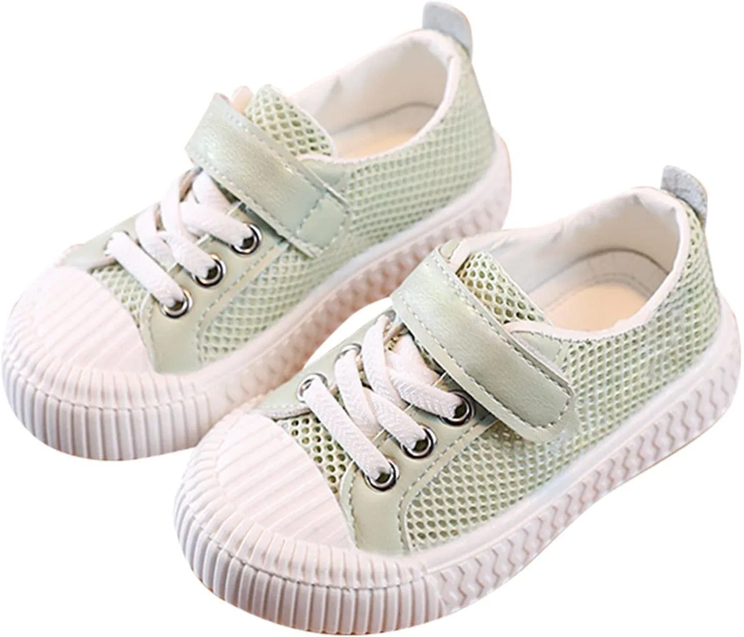 Детские кроссовки для девочек с дышащим верхом Sneakers for Girls Outdoor Lightweight Tennis Running Kids Walking Breathable Non-Slip Soft Sole Casual Shoes, Green