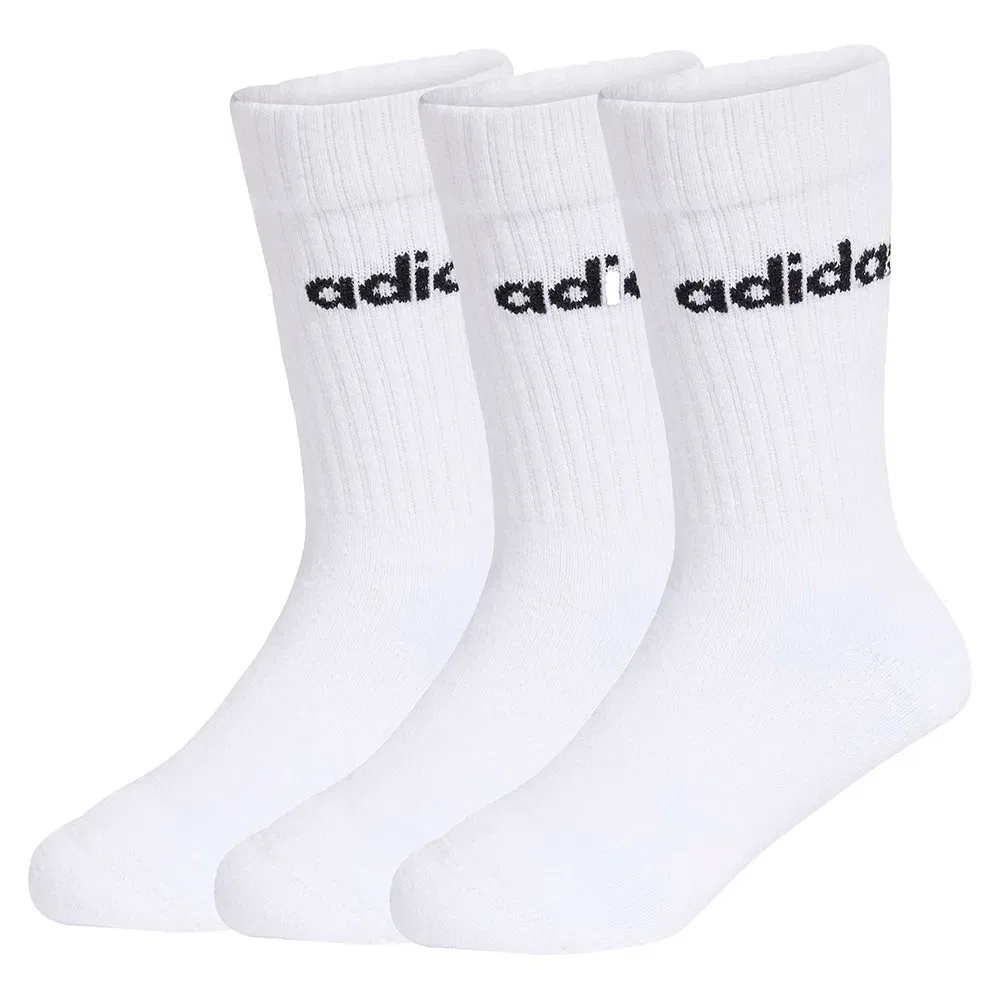 Детские носки с компрессионной поддержкой свода стопы Linear Crew Socks Adidas, White