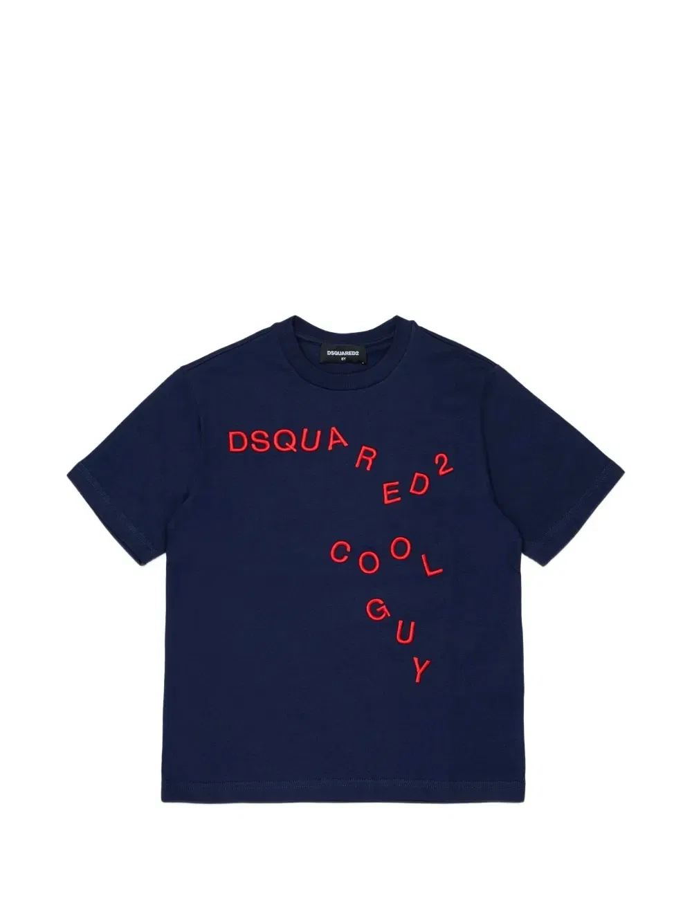 Футболка с вышитым логотипом Dsquared2 Kids, синий