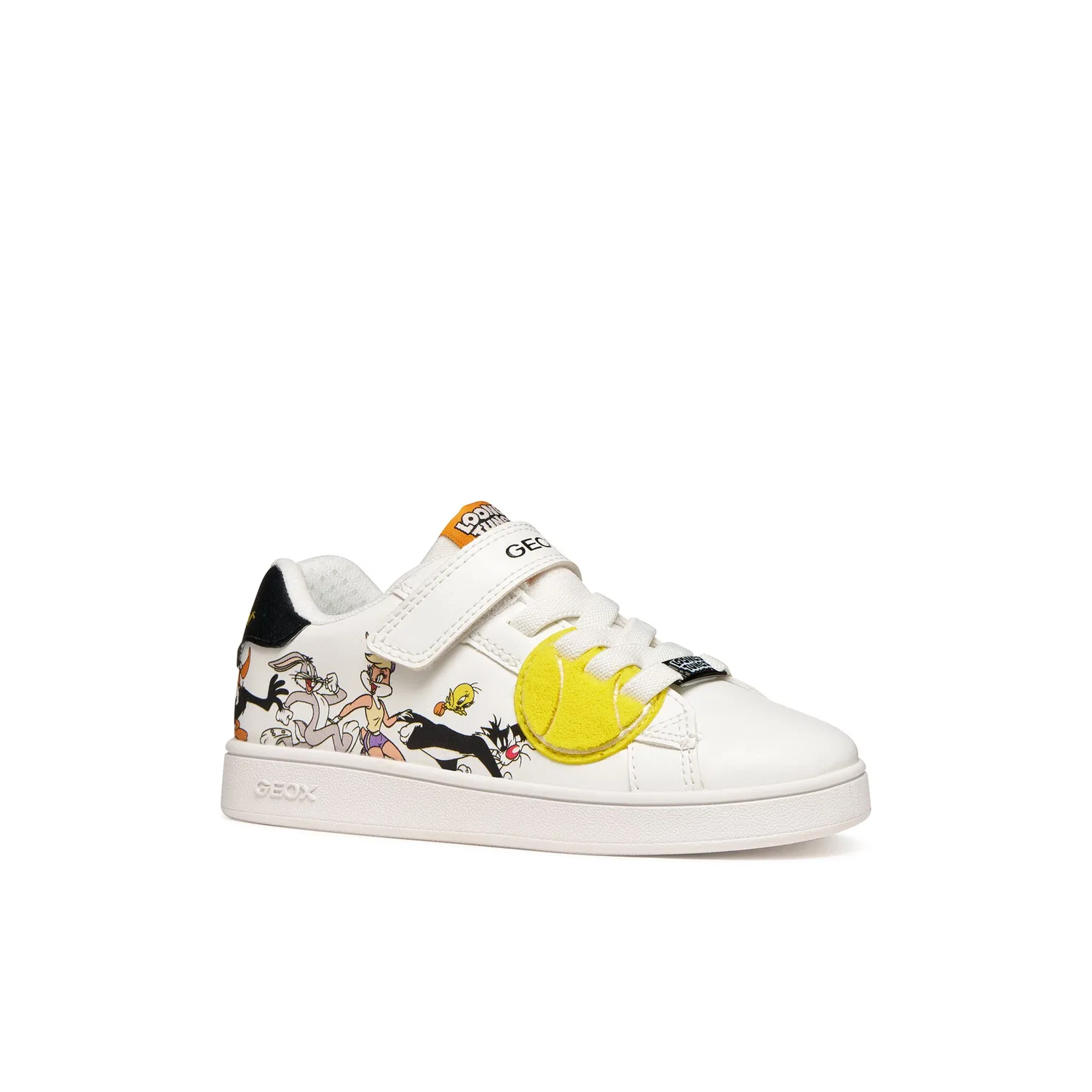Детские кроссовки с дышащей мембраной Geox, White/Black