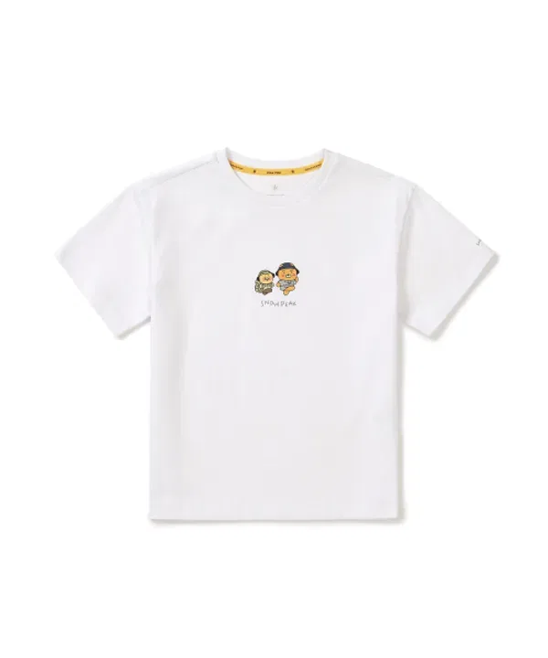 Футболка детская с принтом Ryan и Chunsik, Snowpeak Apparel Kids, белый — фото 3
