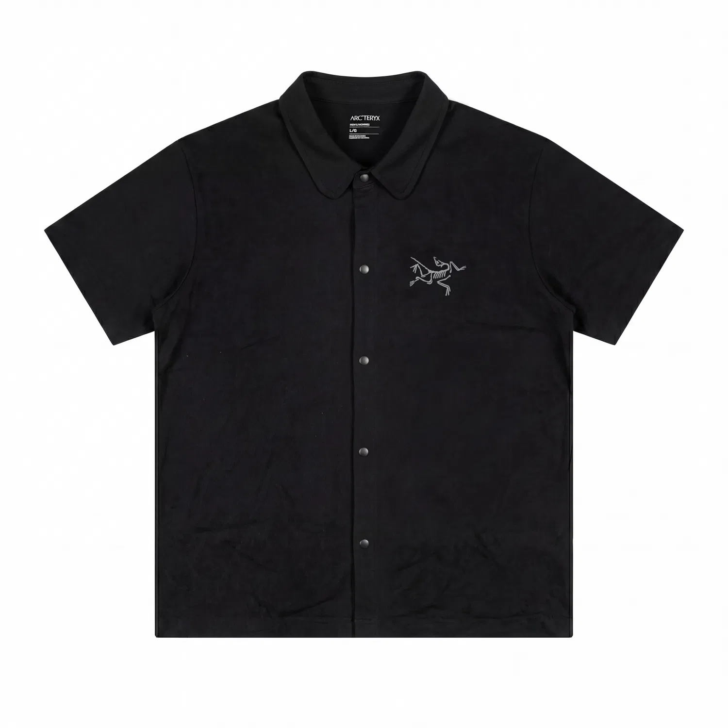 Футболка поло с воротником, прямая посадка, Arcteryx, Black