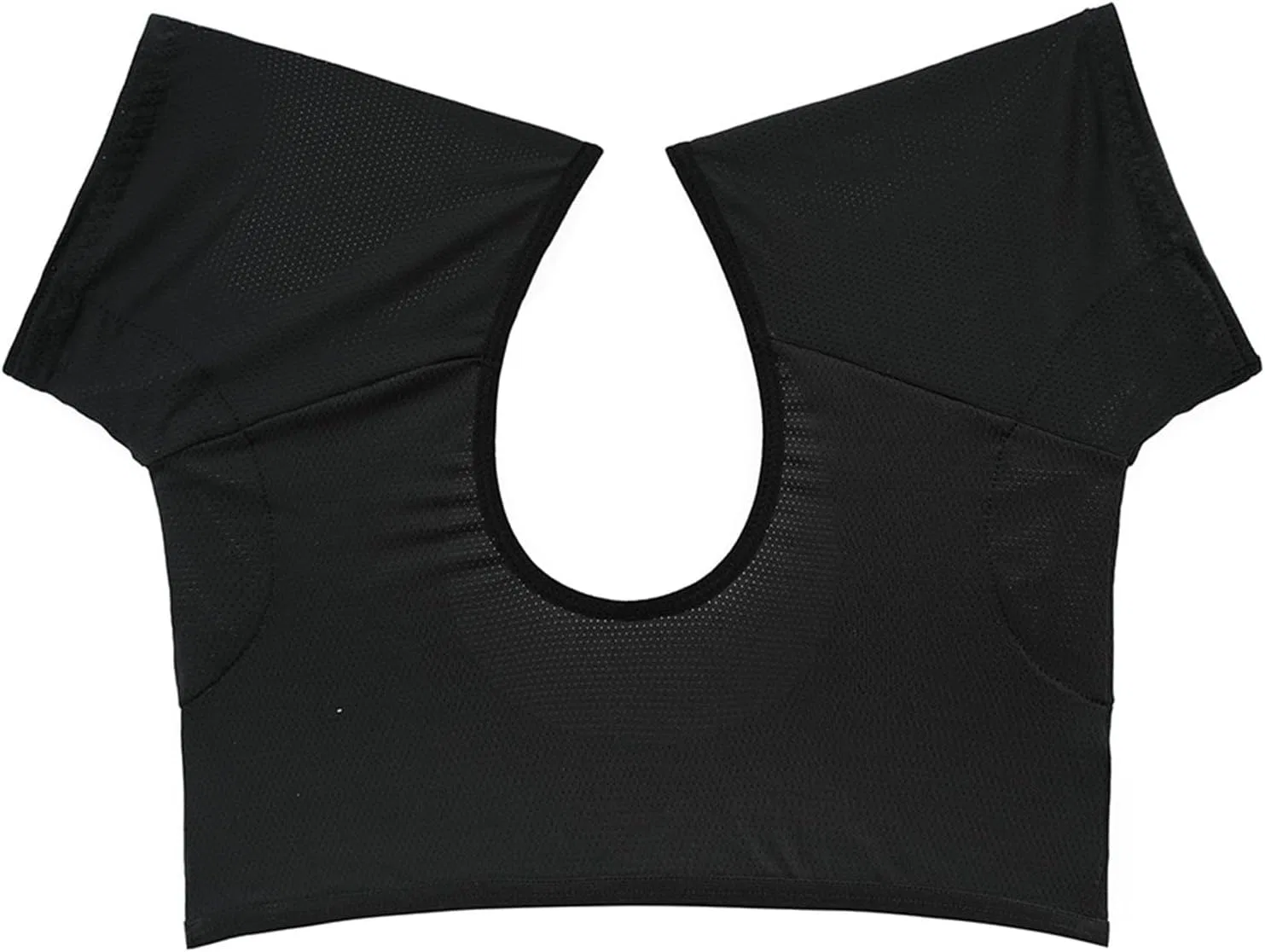 Женская футболка с сетчатой вставкой и быстросохнущей тканью Breathable Top With Underarm Pads, Black — фото 3
