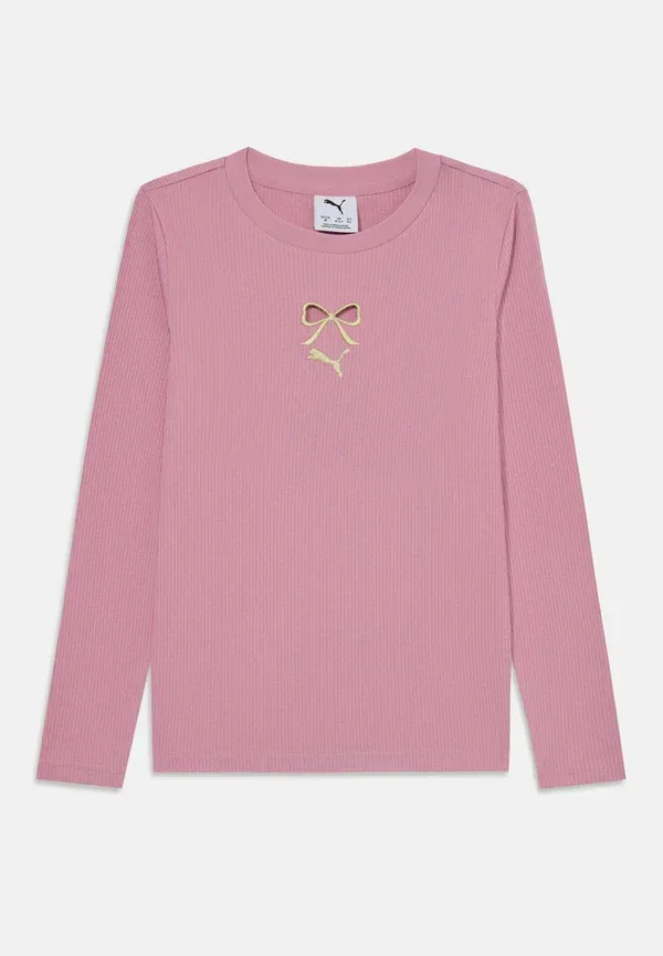 Лонгслив с принтом Graphic bow longsleeve Puma Poised Pink, розовый
