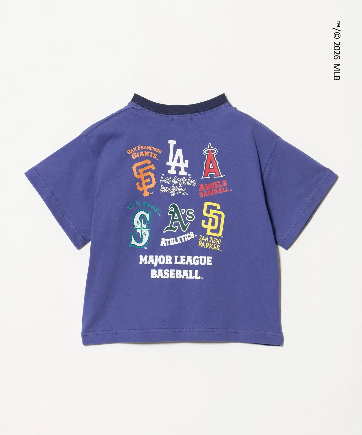 Детская футболка с принтом MLB Royal Blue green label relaxing