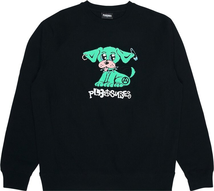 

Толстовка Pleasures Ruff Premium Crewneck 'Black', черный