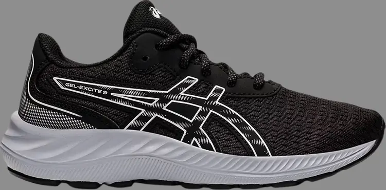 

Кроссовки gel excite 9 gs 'black white' Asics, черный