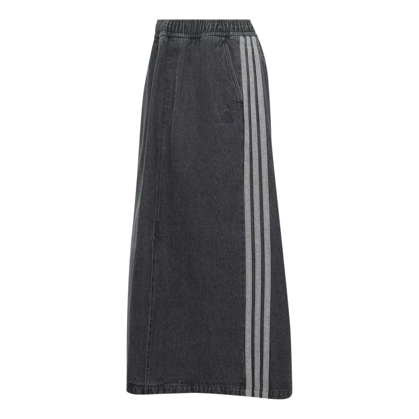Женская юбка Stadium Washed Denim Loose Fit Skirt Asia Sizing 'Black' adidas, черный