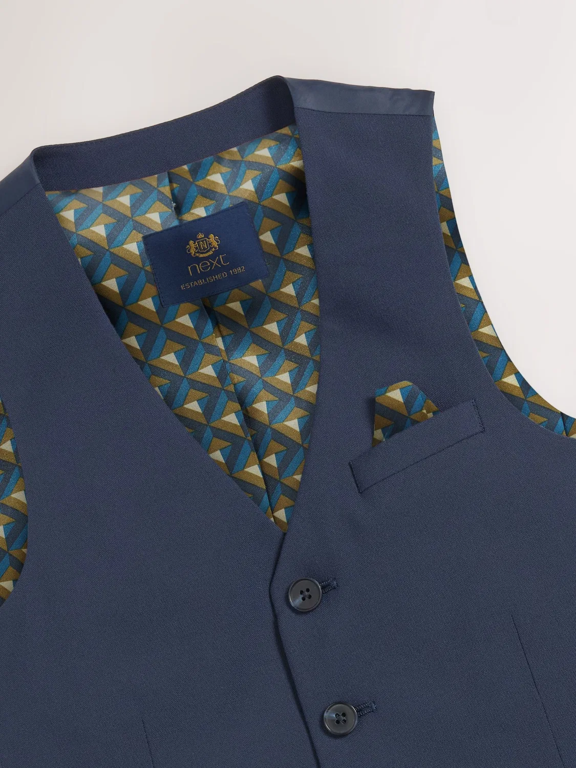 Жилет темно-синий Waistcoat Next, темно-синий — фото 3