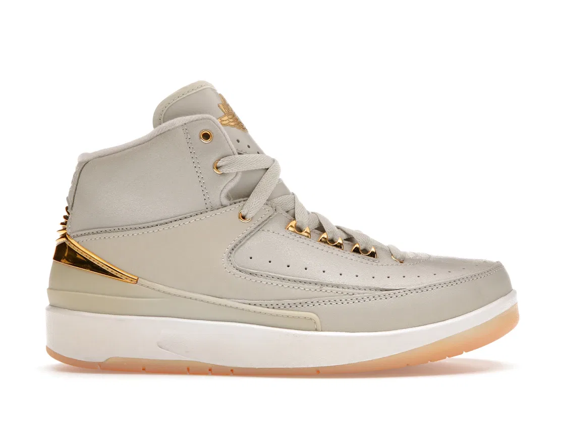 Детские кроссовки Lifestyle Jordan 2 Retro Jordan, Light Bone/White-Metallic Gold