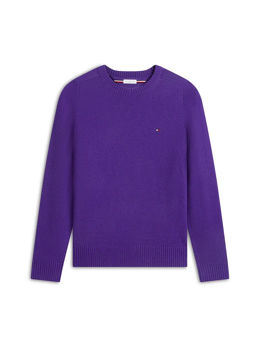 Свитер TOMMY HILFIGER фиолетового цвета
