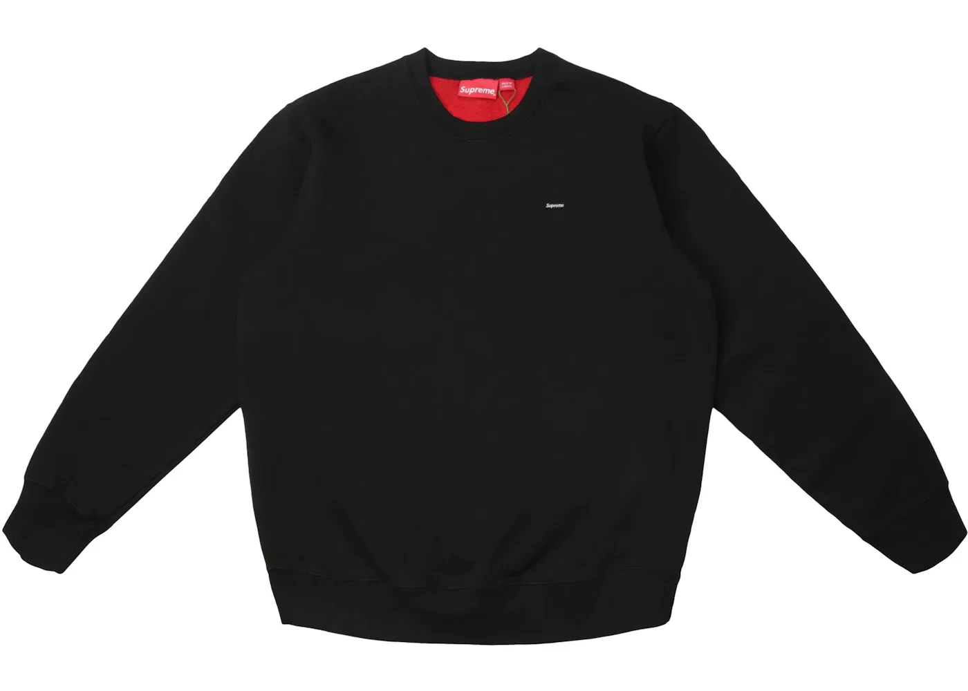 Мужской свитшот контрастный Supreme Crewneck, Black