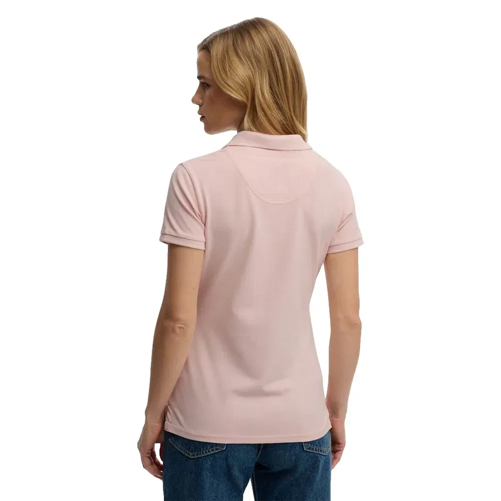 Поло Superdry Heritage Slim Fit с коротким рукавом, розовый — фото 2