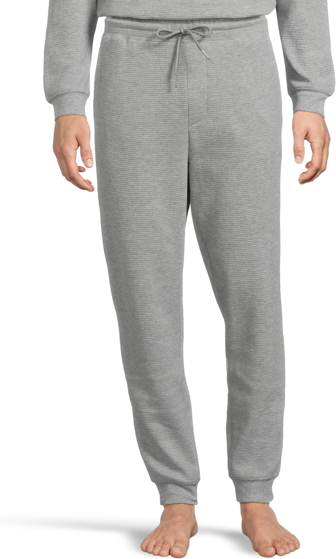 

Брюки Barefoot Dreams Malibu Collection Waffle Knit Joggers, Heathered Gray