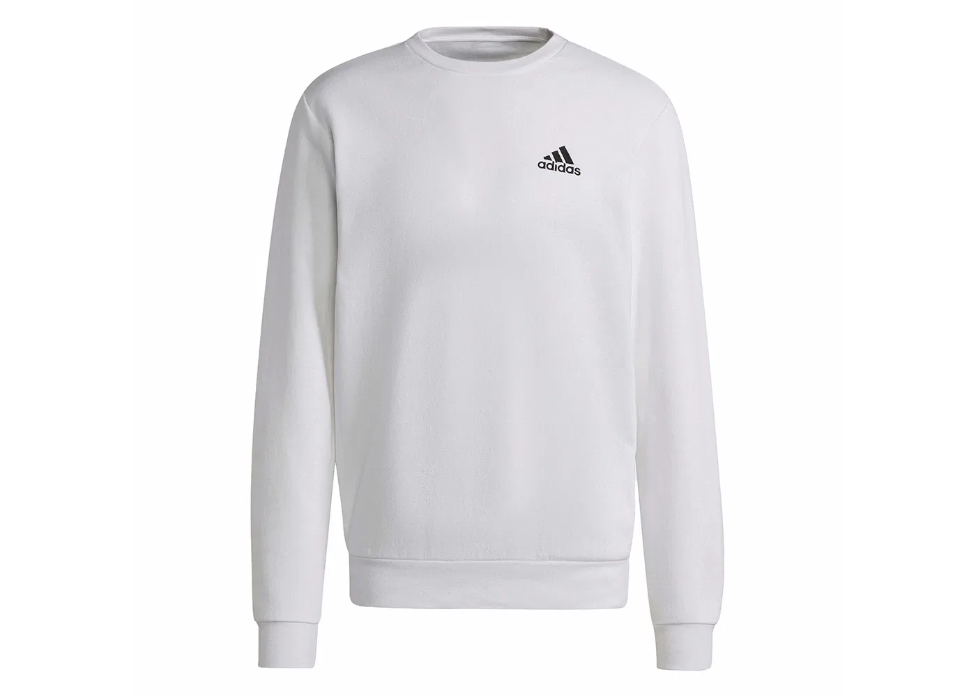 Мужской свитшот флисовый Essentials Fleece Adidas, White/Black