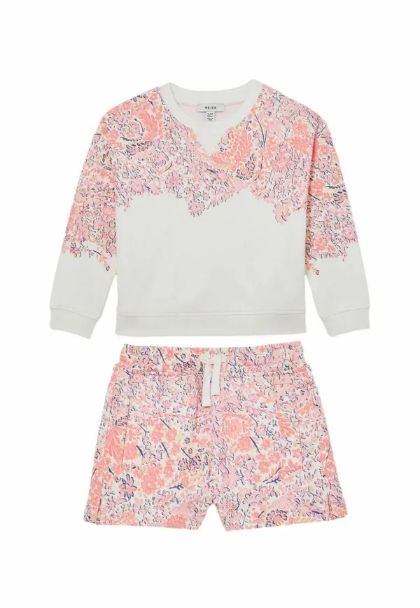 Комплект: худи и брюки с цветочным принтом Floral-print set Reiss, Pink Print, розовый — фото 4