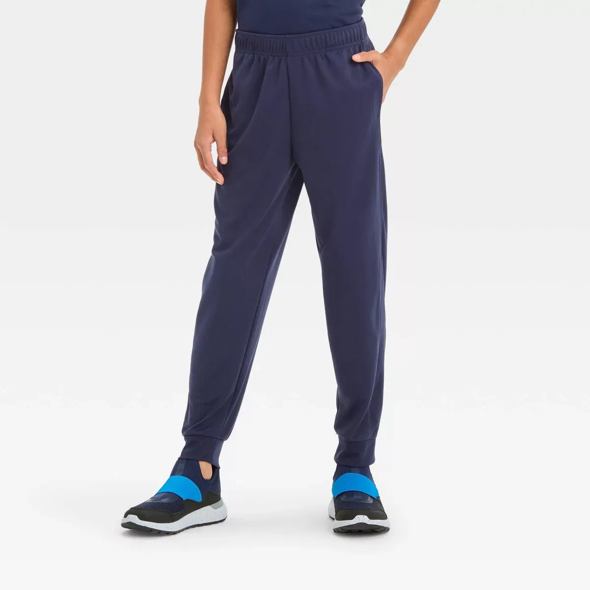 Детские мешковатые джоггеры из сетки с завязками KIDS PERFORMANCE, Navy Blue