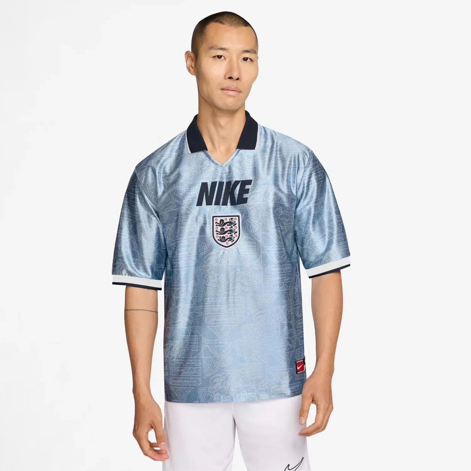 Мужская футболка с длинным рукавом Англия 2026 Nike, Azul