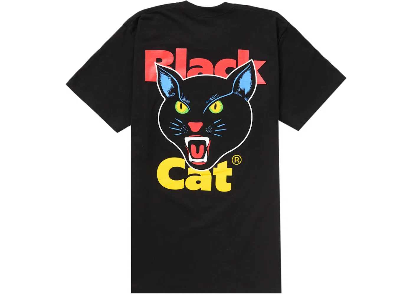 Мужская футболка с принтом Supreme Black Cat Tee (SS24), Black