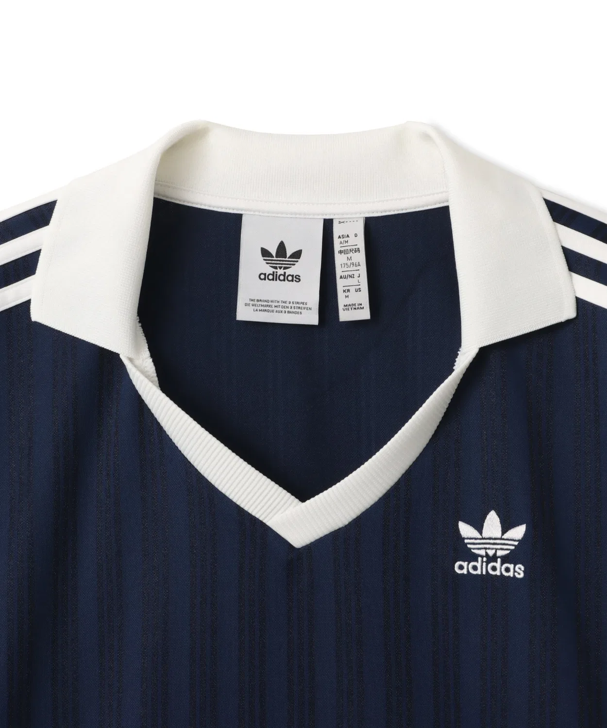 Мужская футболка с длинным рукавомAdicolor Pique Football Long Sleeve Adidas, Navy — фото 2
