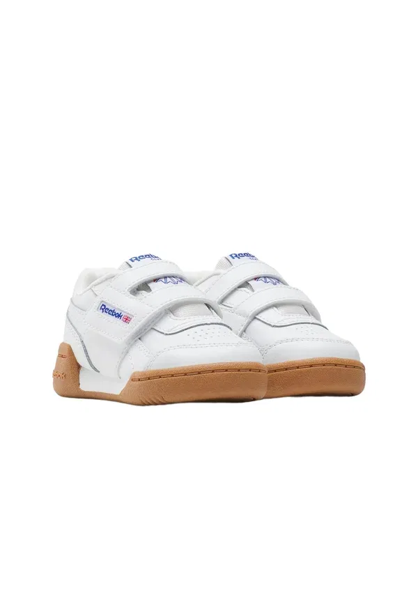 Кроссовки на липучке Workout plus Reebok ftwrwhite, Vectorblue, Vectorred, белый/красный/синий — фото 2