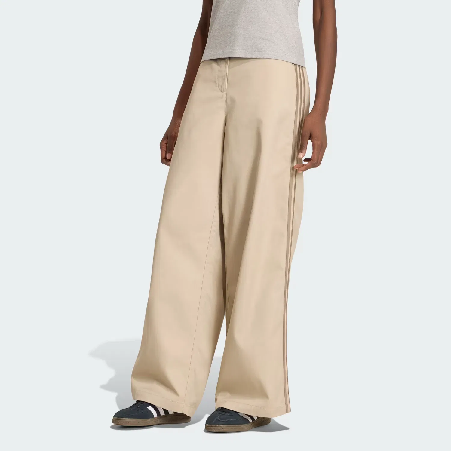 Женские брюки свободного кроя Tailored Pant Adidas Originals, хаки/кремовый