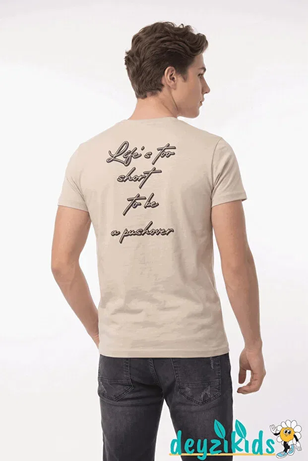 Детская футболка с принтом Today Everyday Printed T-Shirt Deyzikids, Beige — фото 2