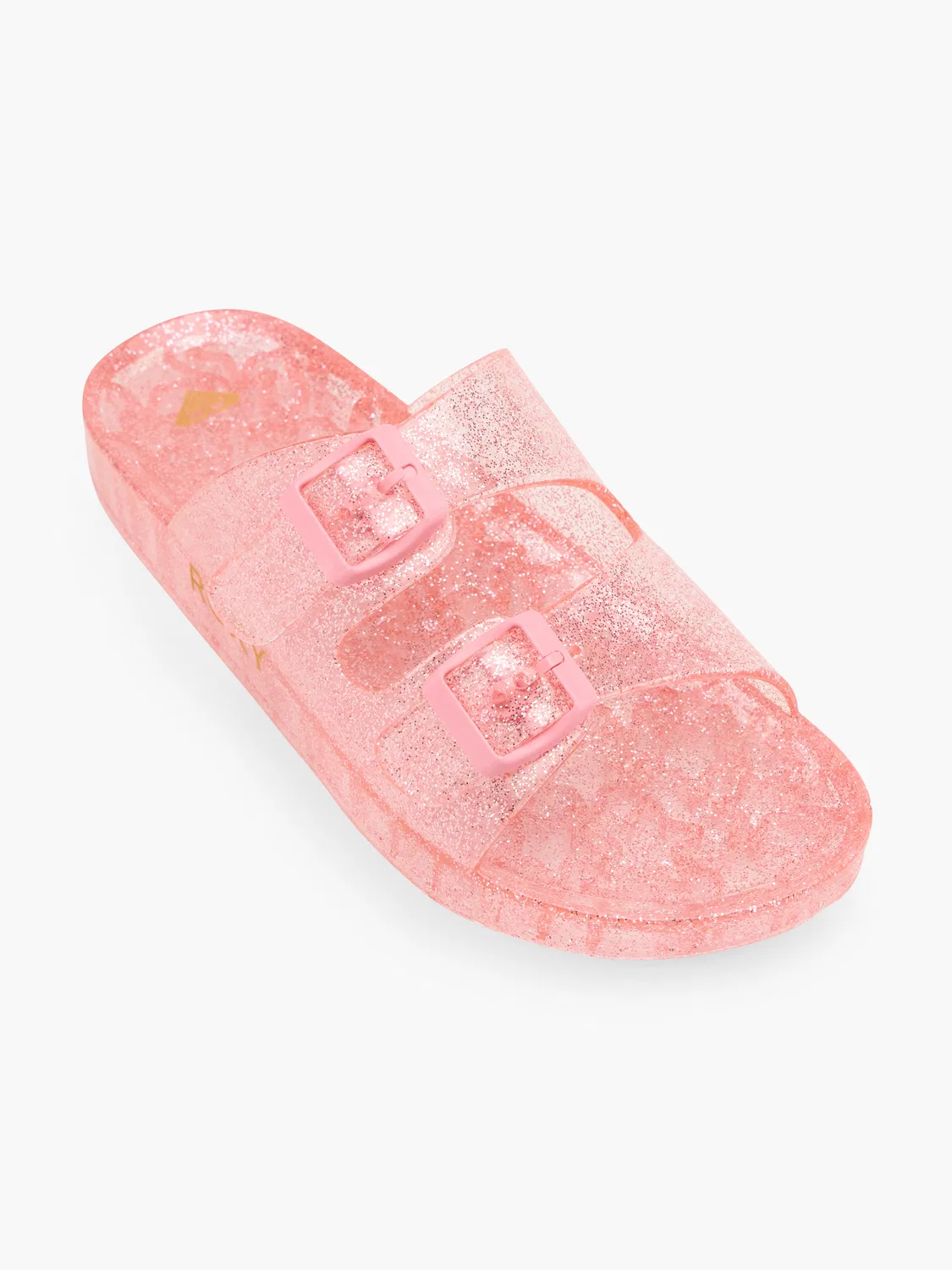 Детские сандалии с блестками Roxy, цвет Rose Gold — фото 2