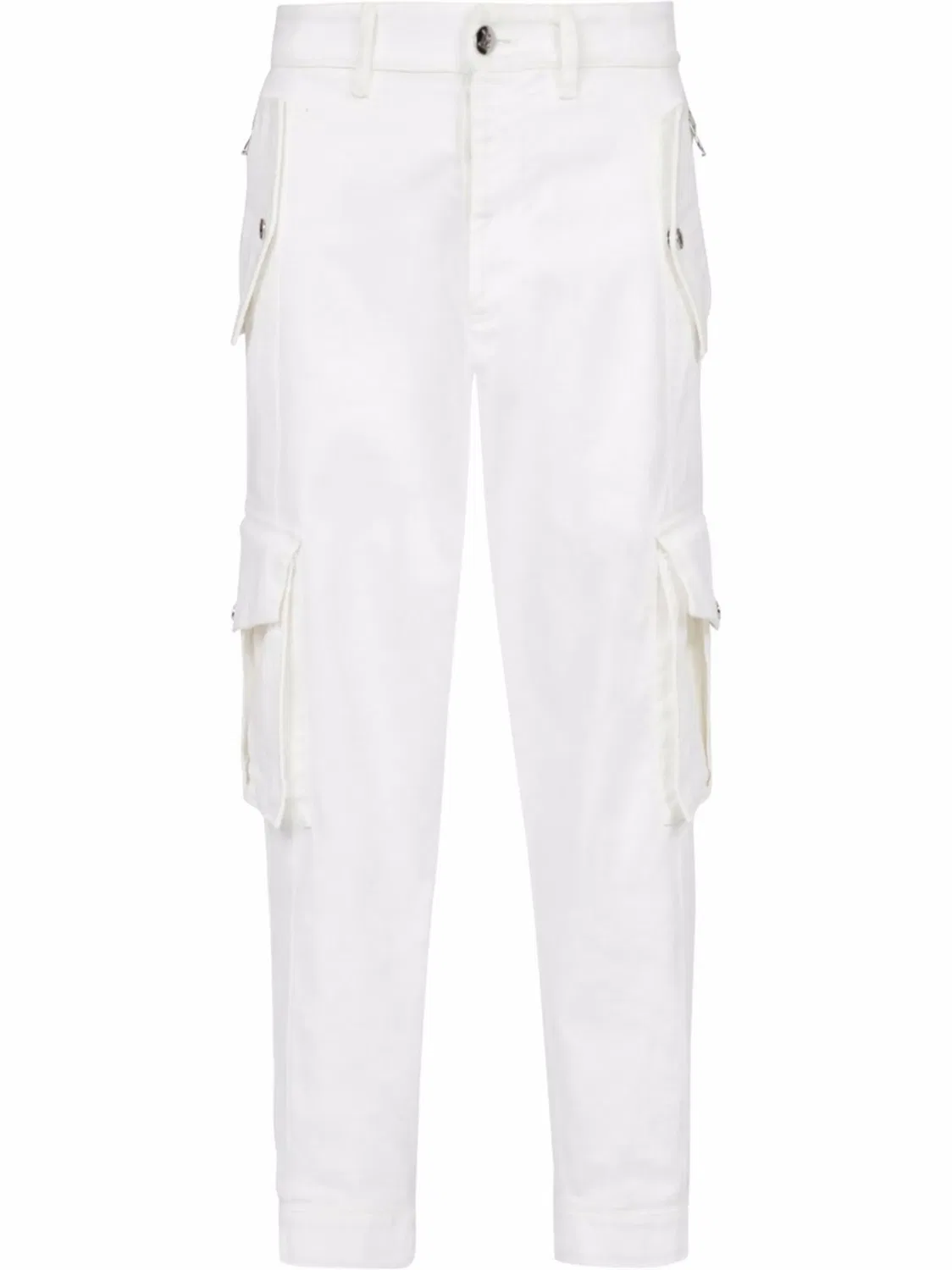 Джинсы-карго с зауженными штанинами Balmain, нейтральный