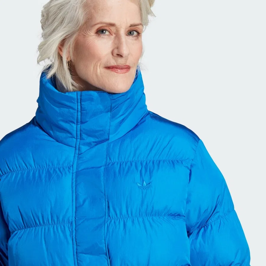 Куртка с наполнителем Vegan Puffer Jacket adidas, Светло-голубой — фото 4