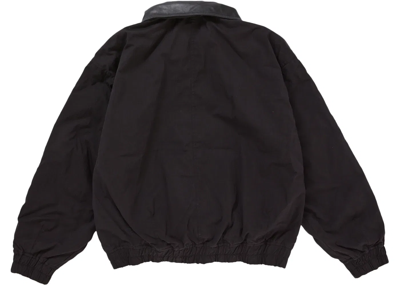 Мужская куртка с кожаным воротником Supreme Jacket (SS25), Black — фото 3