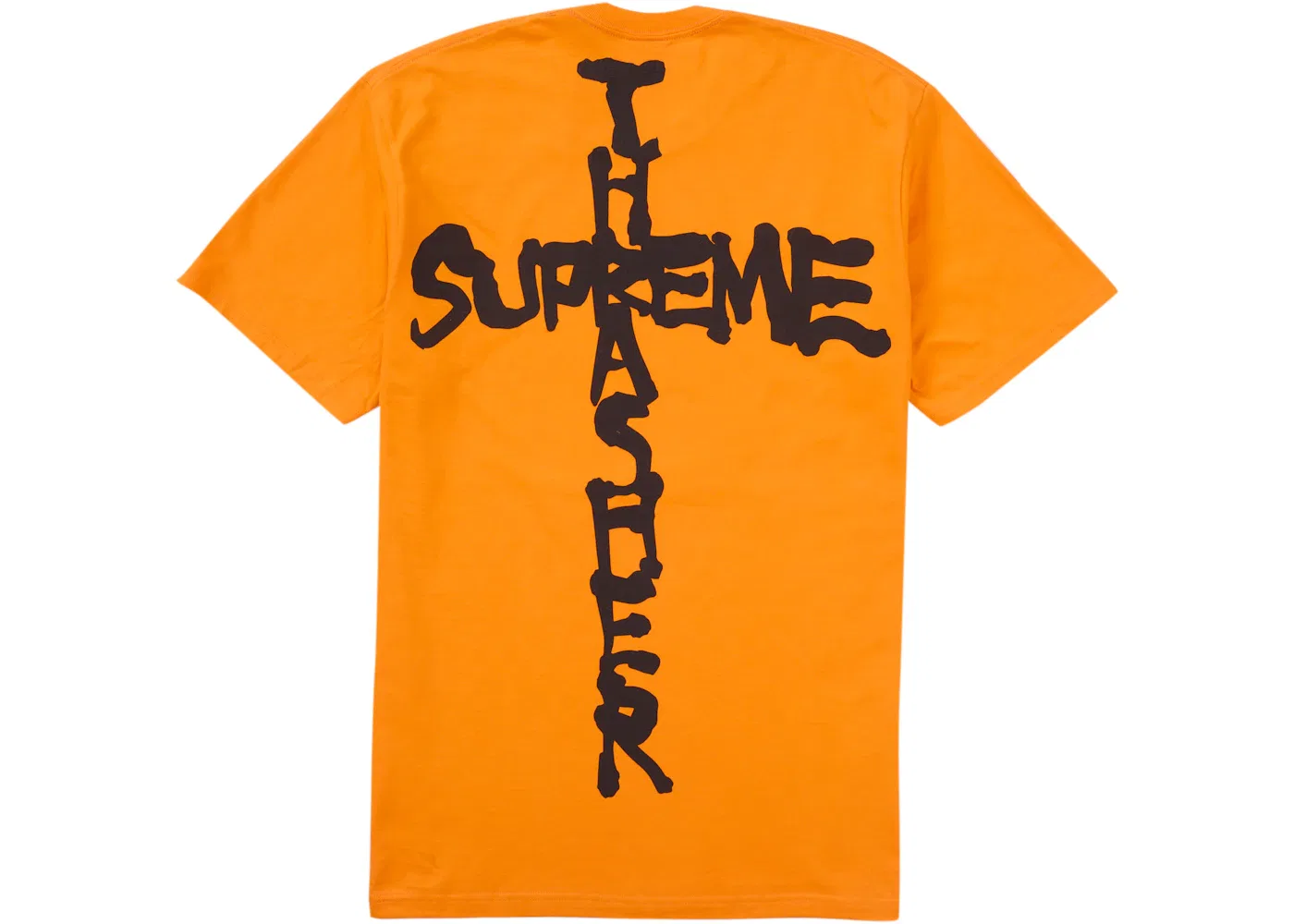 Мужская футболка с принтом Supreme Thrasher Cross, Orange