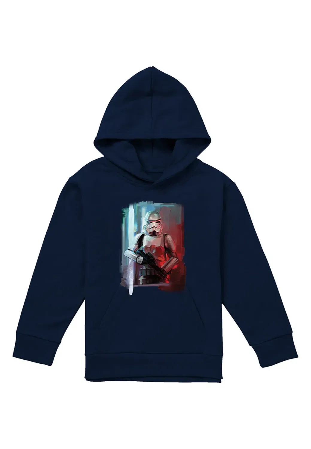 Детский худи с принтом Obiwan Kenobi Stormtrooper Disney, Navy — фото 4