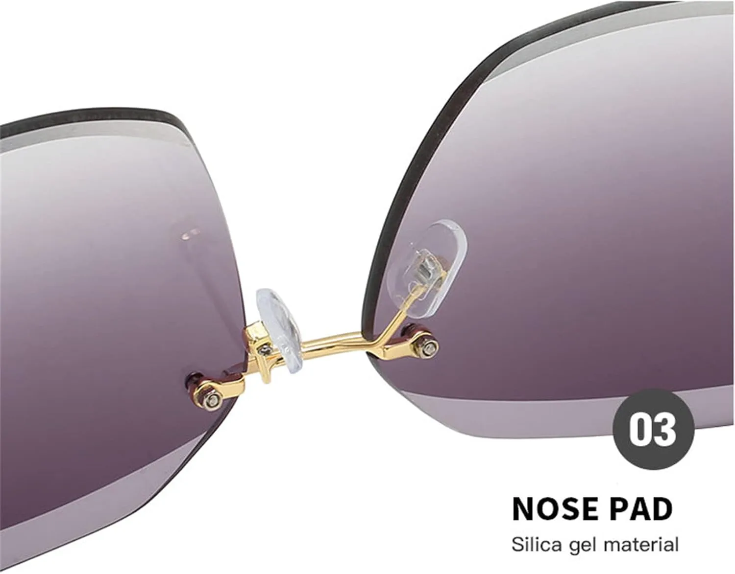 

Willochra 2023 Роскошные винтажные солнцезащитные очки без оправы со стразами для женщин и мужчин, модные солнцезащитные очки с градиентными линзами, Brown