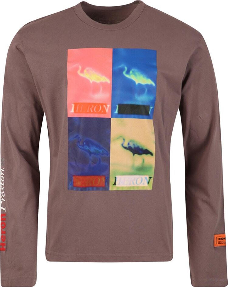 

Лонгслив Heron Preston Multi Heron Censored Long-Sleeve Tee 'Grey/Multicolor', серый