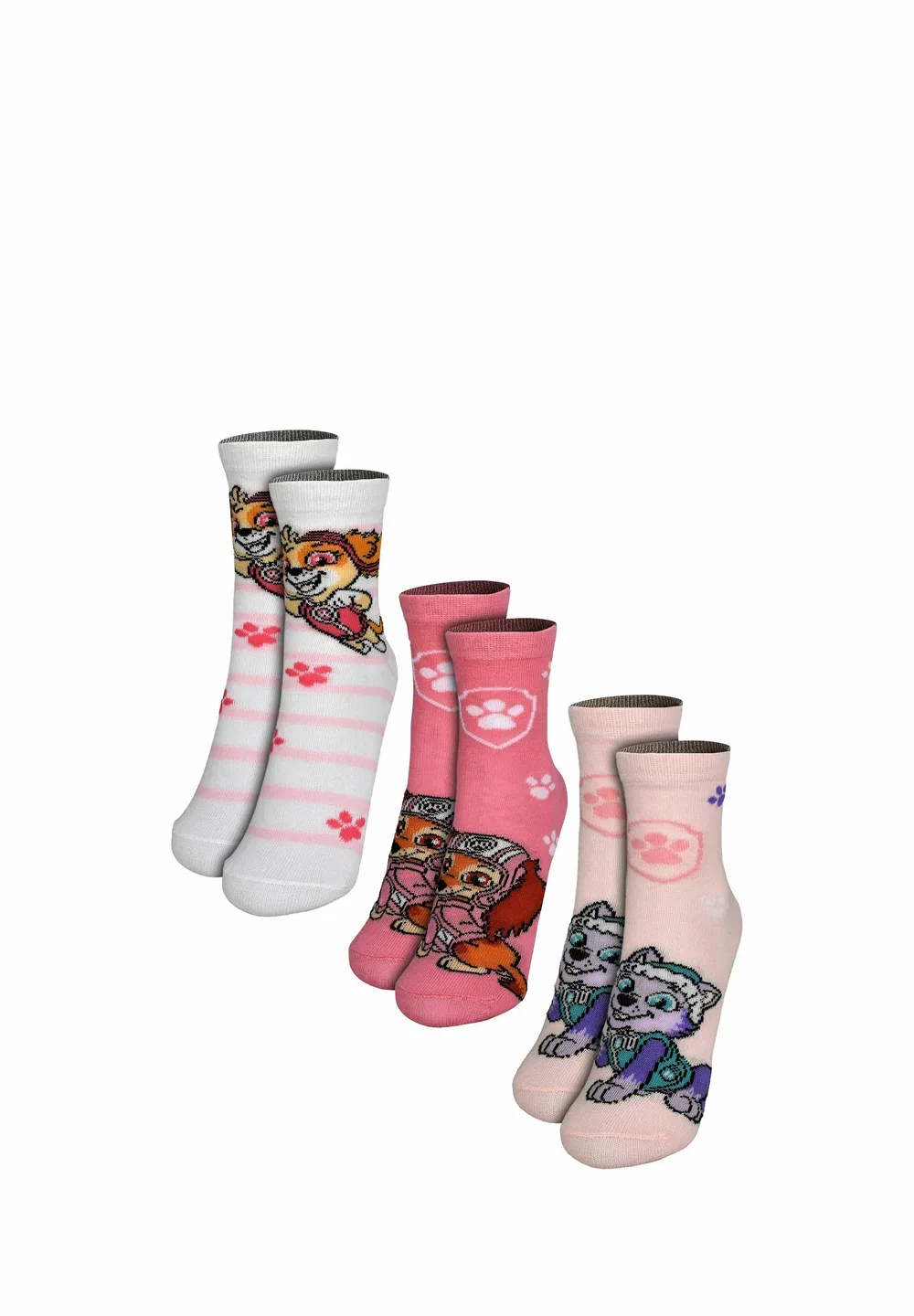3Er pack socken söckchen skye, zuma everest - socks Paw Patrol, Mehrfarbig