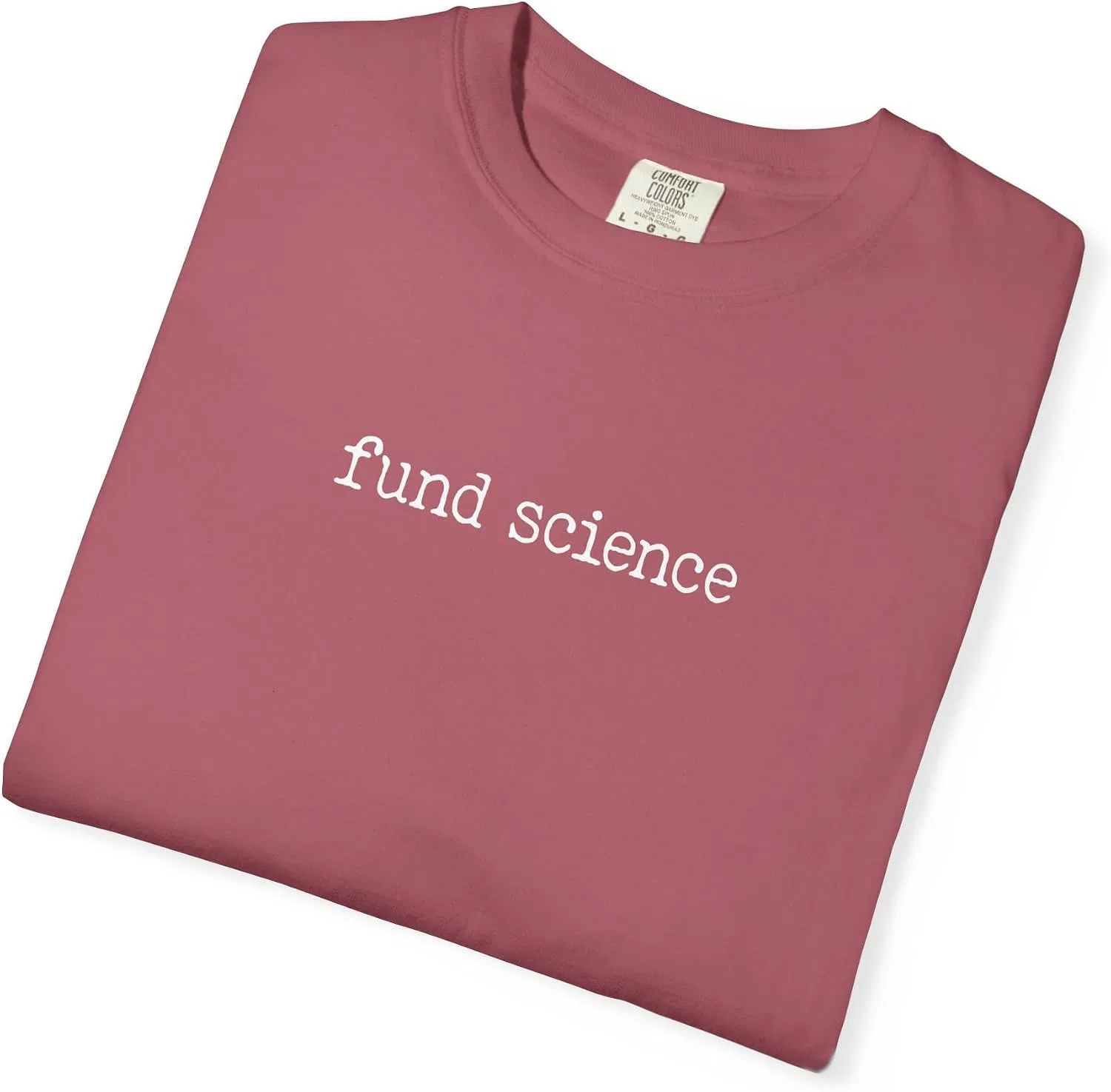 Женская футболка с ретро-принтом Fund Science Comfort Colors, Crimson — фото 4
