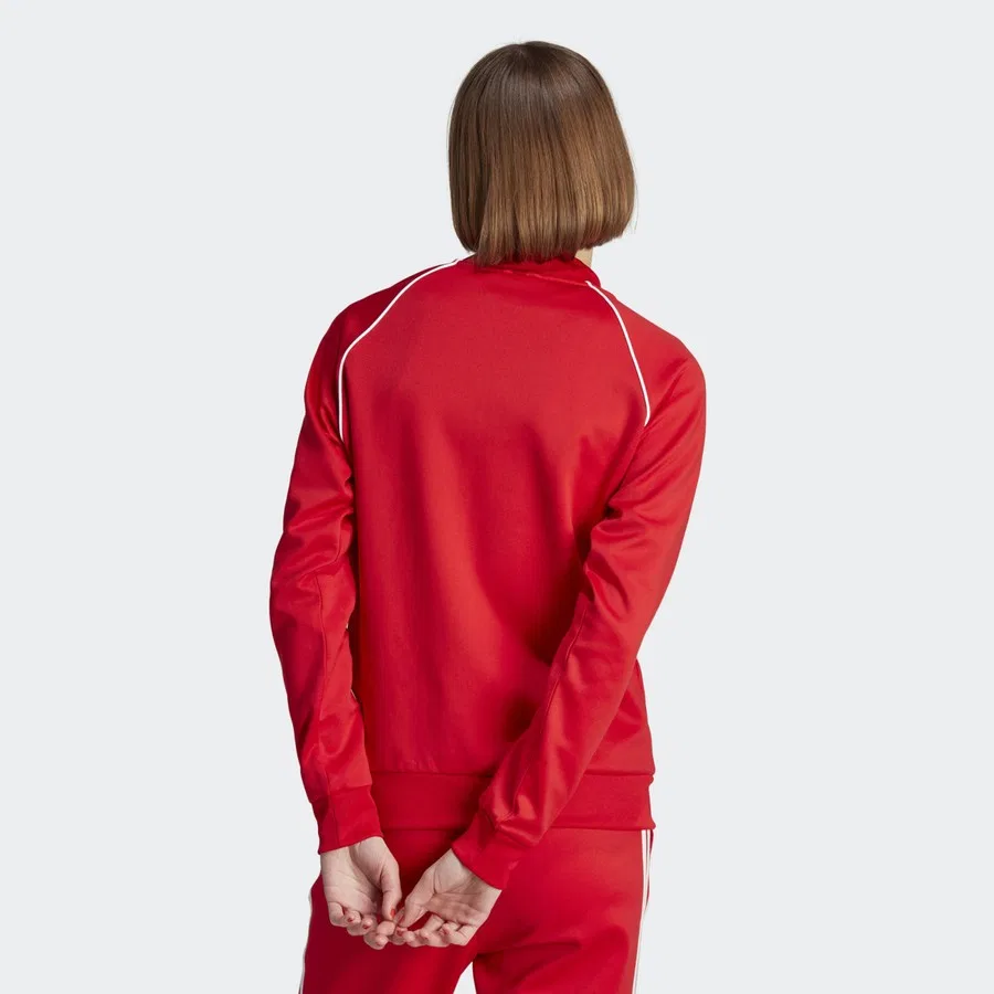 Спортивный свитшот с длинным рукавом Adicolor Classics SST Track Top adidas, Красный — фото 2
