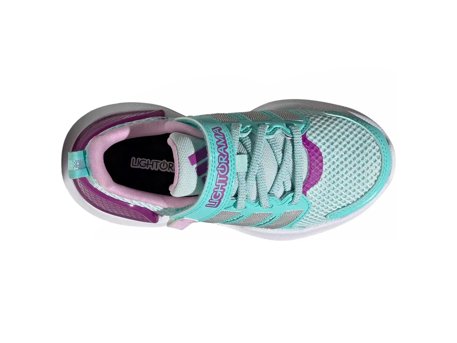 Кроссовки со светящейся пяткой Lightorama, adidas, темно-зеленые — фото 3
